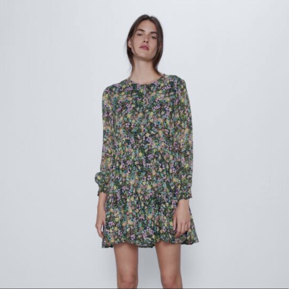 Zara - Floral Print Dress